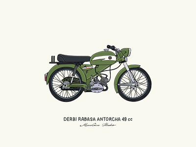 Derbi Rabasa Antorcha 49cc bike cafe racer classic bike classic illustration classic racing derbi fast moto motor motorcycle motorcycle illustration racer racing retro illustration vintage vintage design vintage illustration