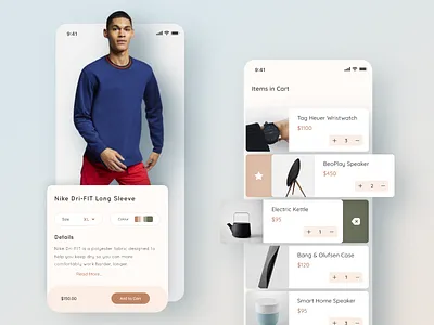 eCommerce - Product & Cart 3d aesthetic animation app app design branding design ecommerce graphic design illustration logo mobile mobile app motion graphics scan product ui ui design uiux web design ui ux user interface ux