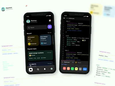 Mobile Code editor code editor design system mobile design ui ux