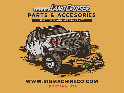 Rig Machine branding design illustration illustrator lettering logo typography ui ux vector