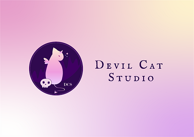 Devil Cat Studio Logo app branding design graphic design illustration logo typography ui vector