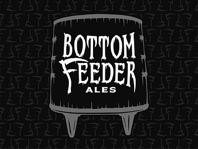 Bottom Feeder Branding badge beer branding brewery craft dripping foeder greenville hand drawn handmade hardcore icon illustration lettering logo metal scithe set typography vintage