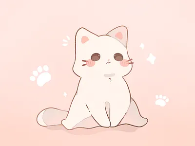 Kitty Cat 2d cat clip studio paint cute drawing illustration kitty mesmerizing