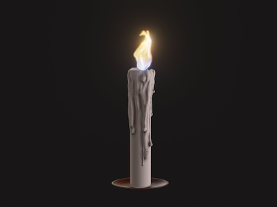 Candle 3D High Poly