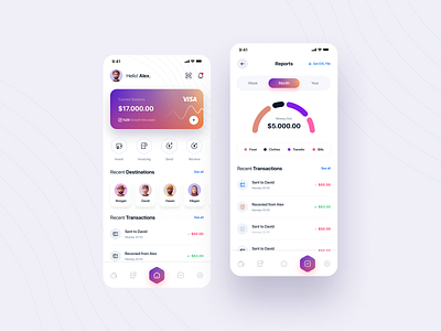 Fintech App Design 💵📊 app appdesign appui fintech ui wallet