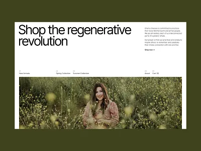 Online clothing store – website design concept branding design landing page redesign typography ui uxui