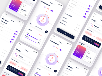 Smart Home App Design 3d animation app design branding illustration landing page minimalist web design mobile app design modern mobile app motion graphics popular design remote app samrt home landing page smart home mobiel app smart tv app smarthome app ui web web design website design