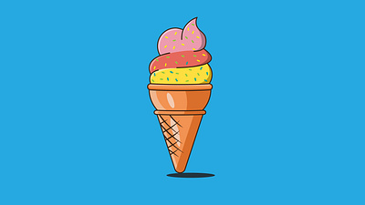 Ice Cream illustration || illustrator graphic design illustration logo vector