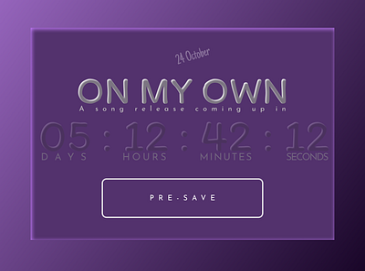 Daily UI: DAY 14 Countdown Timer branding design graphic design illustration logo ui ux