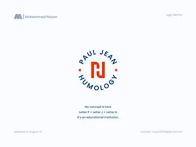 Paul Jean Humology Logo design for an educational Institution 99 design logo abcdefghijklmnopqrstuvwxyz brand guideline brand identity design branding business chain creative logo education freelance global graphic design guideline logo design logo trend minimal logo negative space time timeless logo vector