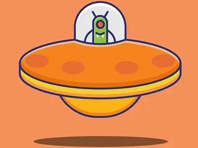 cute alien spaceship. cartoon alien illustration. adobe illustration alien alien illustration alien spaceship alien vector art work cartoon alien character design cute alien graphic design illustration spaceship