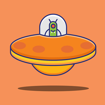 cute alien spaceship. cartoon alien illustration. adobe illustration alien alien illustration alien spaceship alien vector art work cartoon alien character design cute alien graphic design illustration spaceship