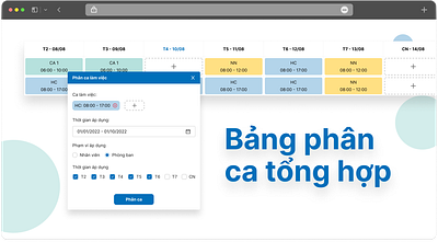 Công & Ca (Shift) hrm ui