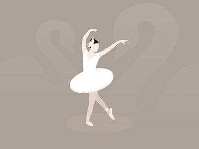 Swan Lake 2d affinity clean colors dance dancer drawing illustration illustration art illustrator lake minimal pastel swan vector