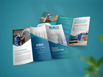 Trifold Brochure Design brochure clean corporate designer flyer postcard