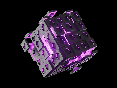 Cyber Cube - 3D Animation 3d 3dabstract 3dart 3dmodeling art branding business cinema4d cube cyber cybersecurity devops fintech illustration logo redshift render secops startup web