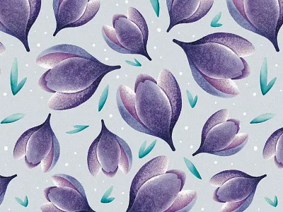 Crocus flower pattern crocus flower pattern pattern design surface