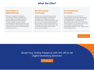 Digital Marketing Website Landing Page design designer digital marketing figma home page landing page typography ui ux website design
