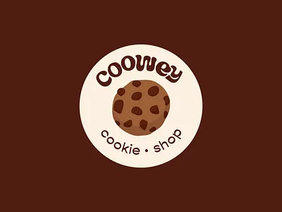 🍪 Icon for Coowey Brand Identity adobe illustrator agency art direction cookie design food design graphic design illustration logo logo creation logomark logotype minimal mockup packaging photoshop restaurant restaurant design simple typography