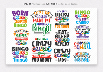 Bingo quotes vector and svg files bingo design bingo quotes vector bingo svg bingo typography bingo vector graphic design