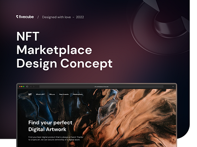 NFT Marketplace Design Concept concept crypto design desktop gradient homepage marketplace mobile nft product page responsive ui user profile ux web3 wireframe