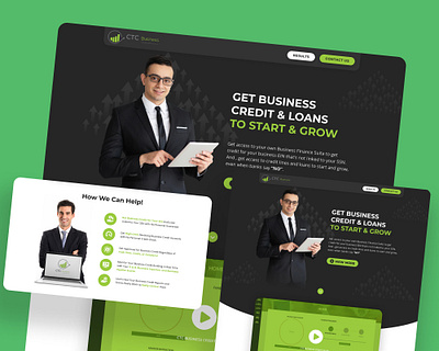 CTC Business Funding & Resources Web Site Design & Development appuidesign branding dezignsam figma uidesign ui userintarface webdesign webui webuidesign