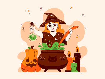 Halloween halloween hocus illustration illustrator mask pocus potion pumpkin vector witch