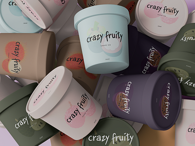 Crazy fruity packaging design box branding cryzy fruity graphic design identity illustration logo logotype packaging design vector