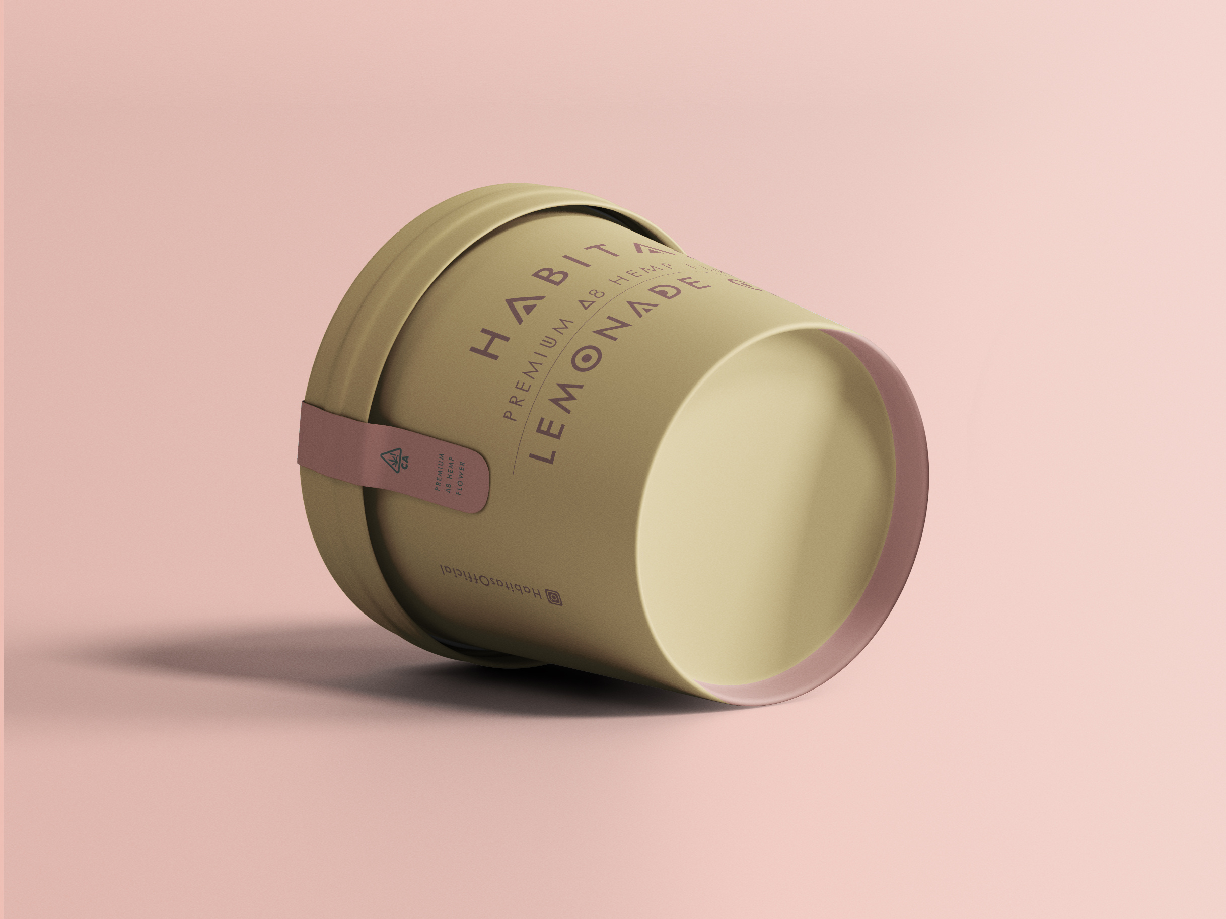 Habitas Flowers and Moonrocks packaging branding cbd color theory colors design gradient graphic design hemp jar design package packaging print story typography visual identity