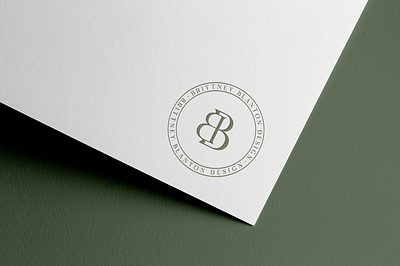 Brittney Blanton Design | Interior Design badge logo bb initials logo bb logo bb monogram brand identity branding cozy color palette elegant branding elegant logo green color palette interior design interior design firm interior designer interiors business logo design soft color palette