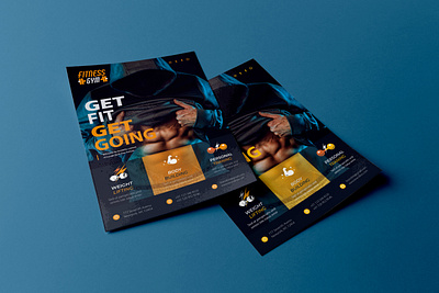Fitness GYM Flyer Desgn branding brochure design flyer graphic design gym illustration logo vector