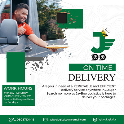 Logistics flyer design design graphic design social media