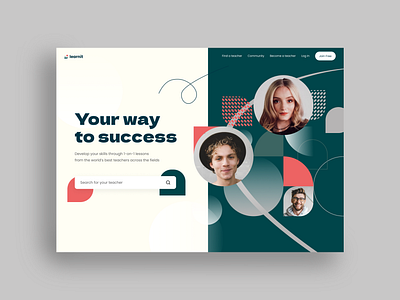 LearnIt – Hero screen design ui ux