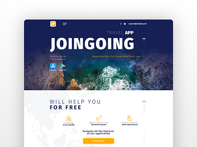 JoinGoing | Website design for a travel company design figma graphic design travel website ui ui design ui designer user experience user experience designer user interface user interface designer ux ux design ux designer web web design web designer website website design website designer