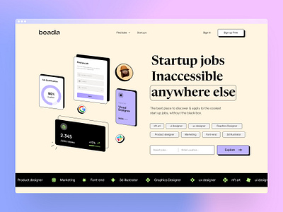 Landing page - Beadla design figma figmaafrica illustration landingpage startup ui ux website