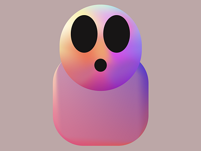 Shocked Gradient Alien👽 3d alien art character characterdesign comic figma gradient gradientalien nft nftart shocked shocked gradient alien shocked gradient alien👽