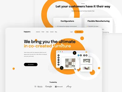 Landing Page hero section landing landing page ui
