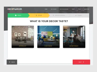 Office Decor App UI app design typography ui ux