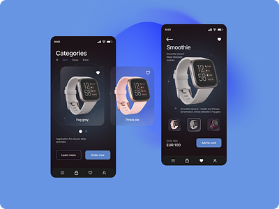Watch UI app branding design graphic design illustration logo ui ux vector watch