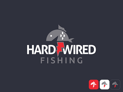 Hardwired Fishing Logo brand designer brand identity design branding brilliant color palette creative fishing flat logo graphic design logo logo design logo maker logodesign logotype luxury brand minimalist logo modern logo motion graphics sea food