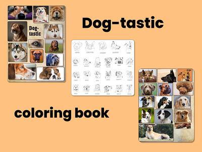 Dog-tastic coloring book coloring coloring book dogs drawing portrait portraits