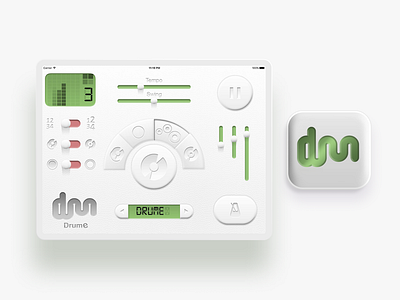 Drum controller app ipad music app music technology ui ux