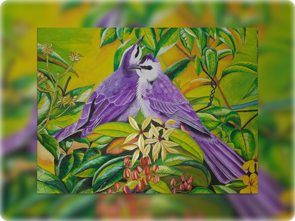 Painting of birds art artwork birds painting painting poster color art