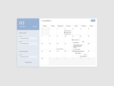 Calendar calendar design ui