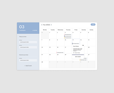 Calendar calendar design ui