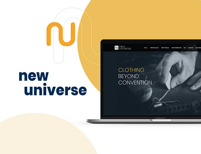 New Universe web site redesign. branding design landing page ui ux web design