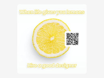 When life gives you lemons... ads design concept graphic design marketing design print design social media design static design