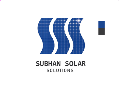 Suban Solar Solutions; Solar Company Logo Design branding design graphic design icon illustration logo minimal ui ux vector