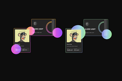 Glassmorphism crypto ui