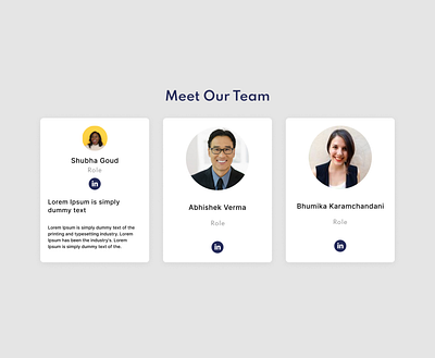 Our Team about us design our team ui